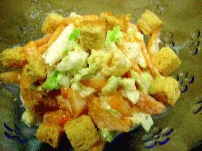 はなびし草の白菜と柿のコールスローサラダの写真