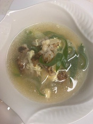 簡単美味しいヤゲン軟骨のたまごスープの写真