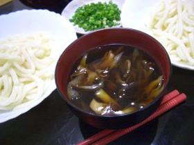 まいたけとねぎのあったかつけ汁うどん☆ミ