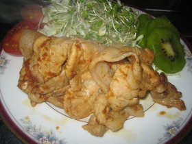 豚肉の生姜にんにく焼