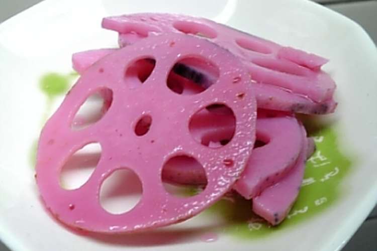 ビーツ色素でピンクの酢レンコン レシピ 作り方 By ｕｋａｐｏｎ クックパッド