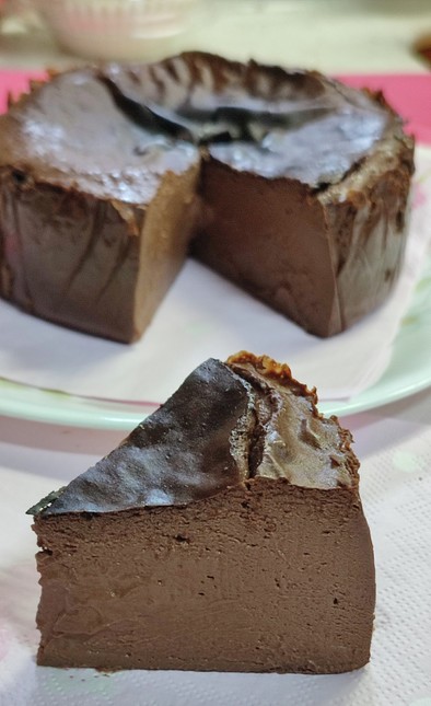 ビターなバスク風チーズケーキ（ココア）の写真