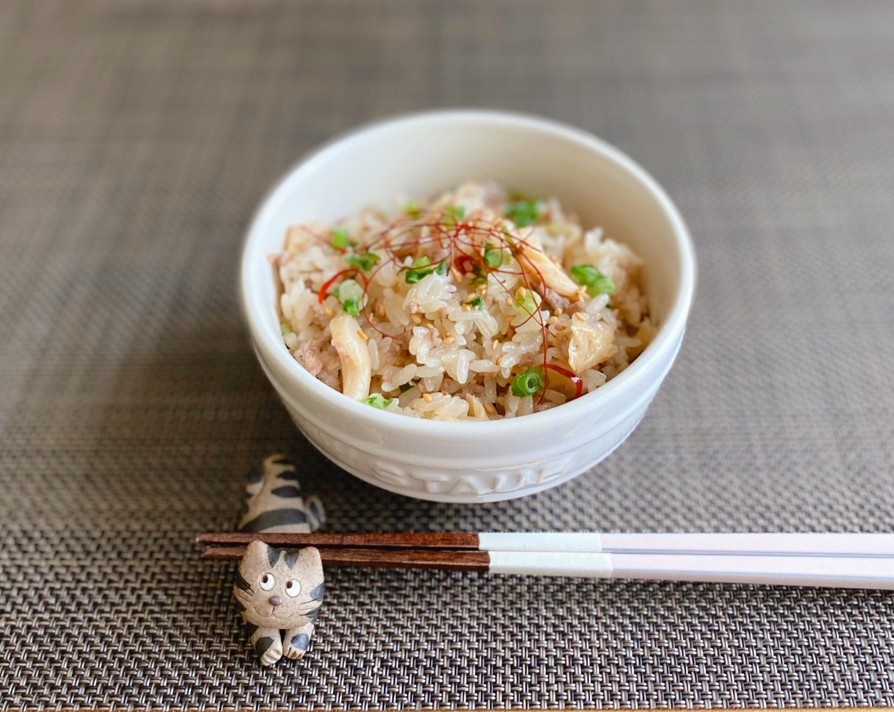 穂先メンマで♪手軽に美味しい混ぜご飯の画像