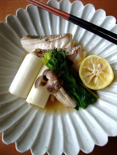 【簡単】『電子レンジ』で白身魚あっさり煮の写真