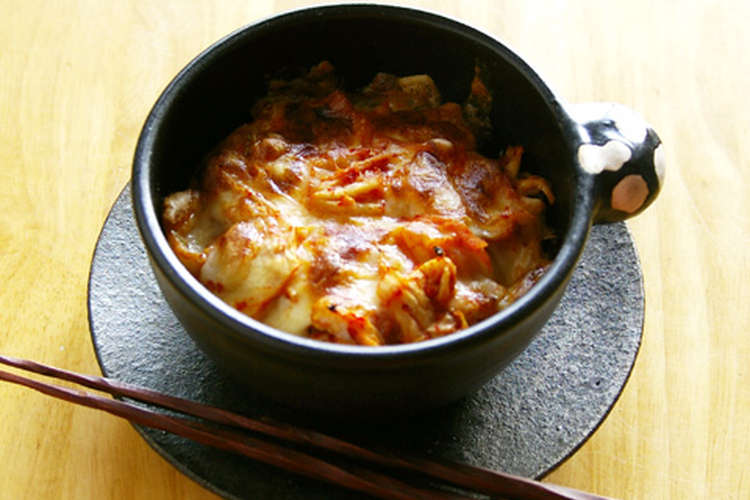 お餅アレンジ もちキムチーズ レシピ 作り方 By じゅーとん クックパッド
