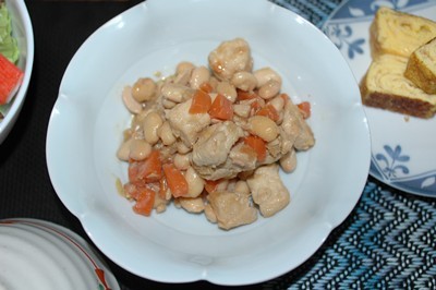 鶏肉と大豆の炒め煮の画像