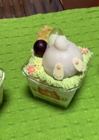 イースター☆苺大福の兎おしりケーキだよ♡
