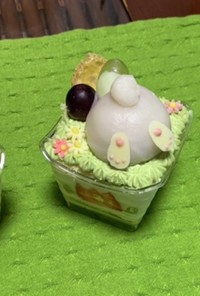 イースター☆苺大福の兎おしりケーキだよ♡