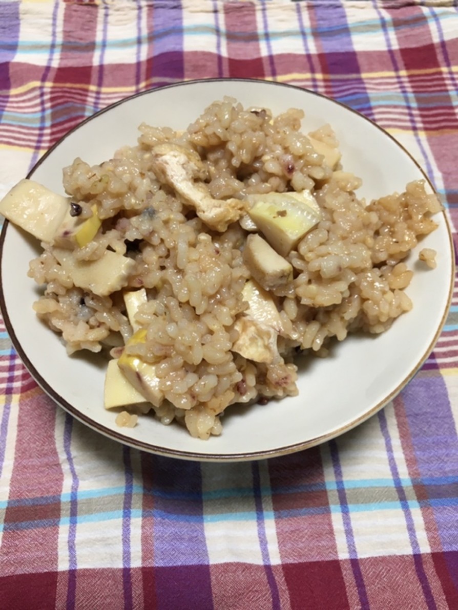 雑穀米入り　たけのこご飯（圧力鍋使用）の画像