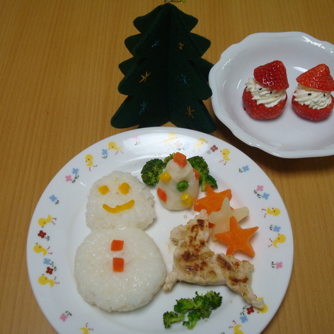離乳食後期☆クリスマスプレート②-4
