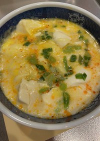 ピリ辛チーズ卵豆腐