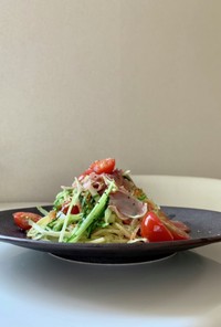 ぱすた日記/サラダ野菜のアーリオオーリオ