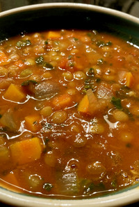 Lentil tomato soup