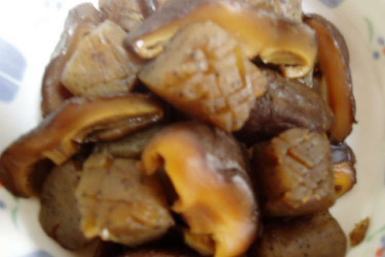 ヘルシー こんにゃくと干し椎茸のうま煮 レシピ 作り方 By かばぽん クックパッド 簡単おいしいみんなのレシピが367万品