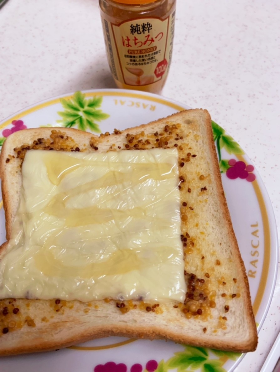やみつき☆ハニーマスタードチーズトーストの画像