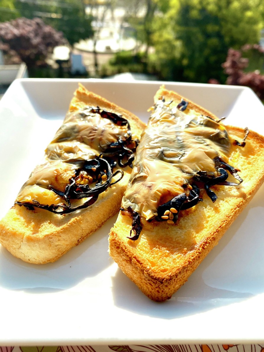 海苔チーズトーストの画像