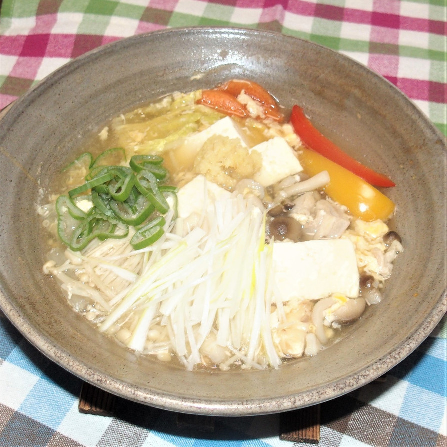 【ひとり鍋】豆腐と鶏肉のトロトロ煮の画像