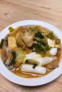 韓国風 ホルモン野菜鍋 焼肉屋バージョン