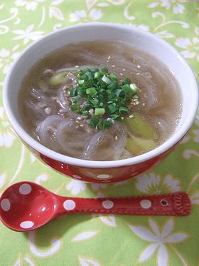 簡単✿マロニー中華スープの画像