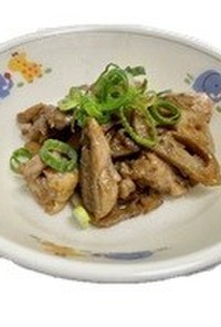鶏肉とレンコンの生姜炒め