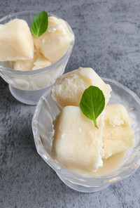 バナナケフィア豆乳ヨーグルトアイス