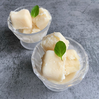 バナナケフィア豆乳ヨーグルトアイスの写真