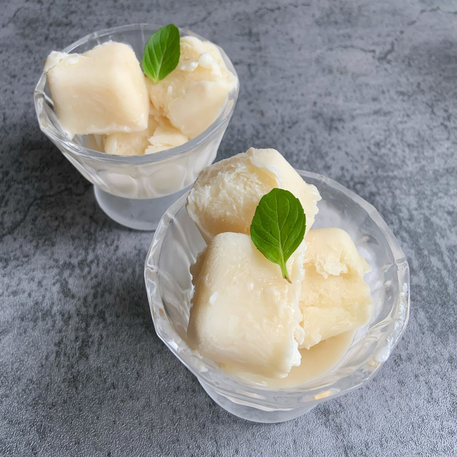 バナナケフィア豆乳ヨーグルトアイスの画像