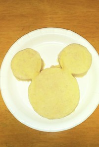ミッキーマウスのプロテイン蒸しパン