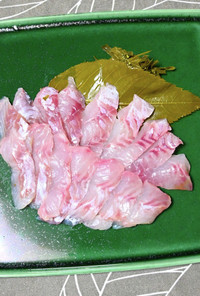 メバル(白身魚)の桜締め