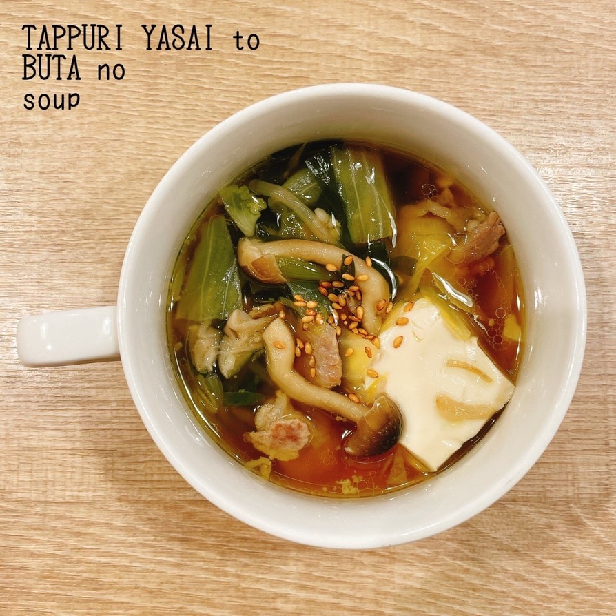 食べるスープ『たっぷり野菜と豚のスープ』の画像