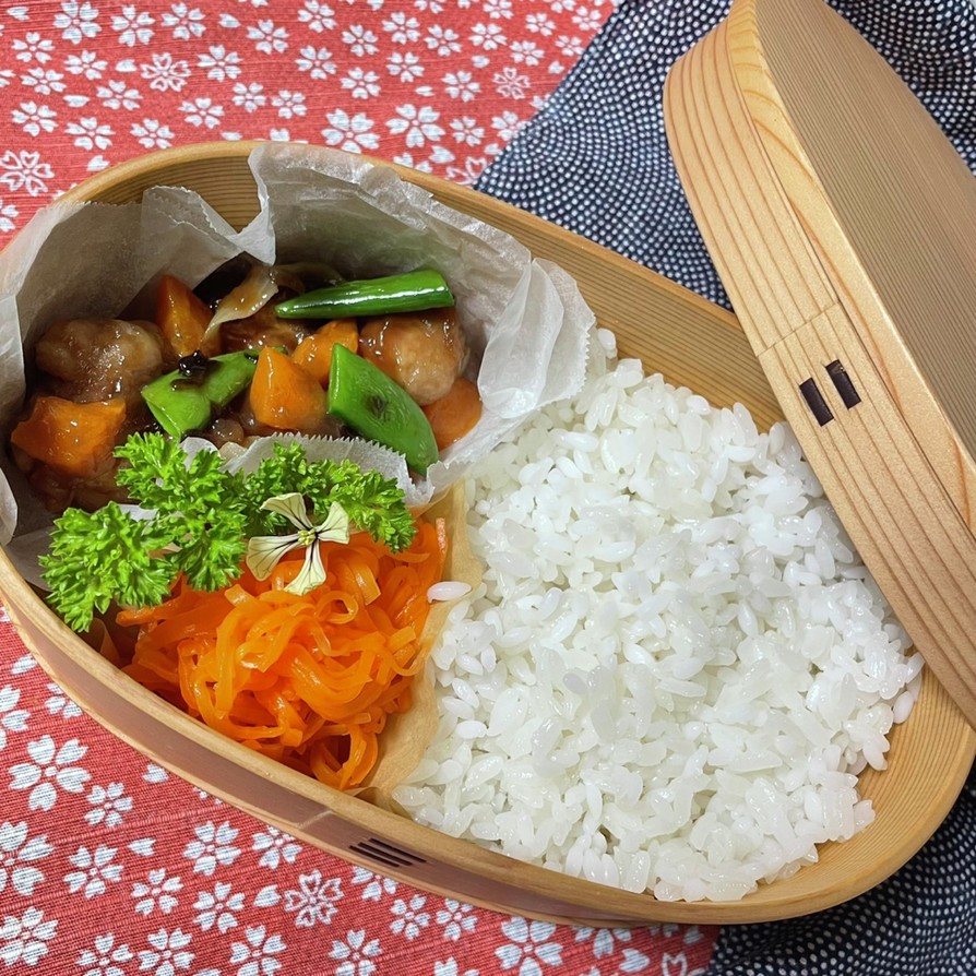 低タンパク　酢豚風…お弁当のおかずの画像