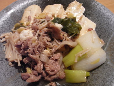 豚の生姜入り肉豆腐の写真