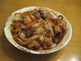 ★手軽に韓国★プルコギ風 鶏肉の炒め物