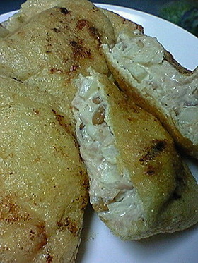めちゃウマ!!納豆ツナマヨの油揚げ包み