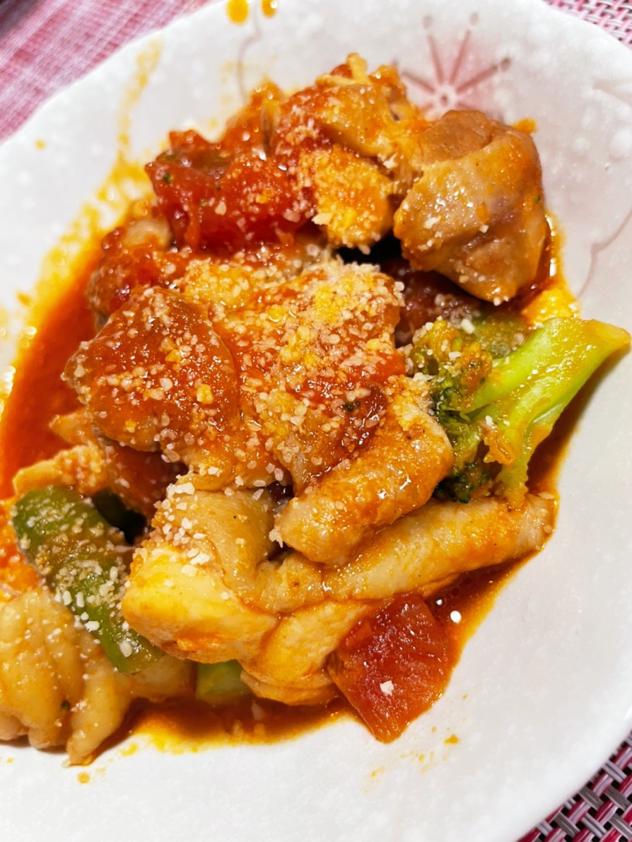 クリーミートマトのイタリアンパルメザンチキンのレシピ