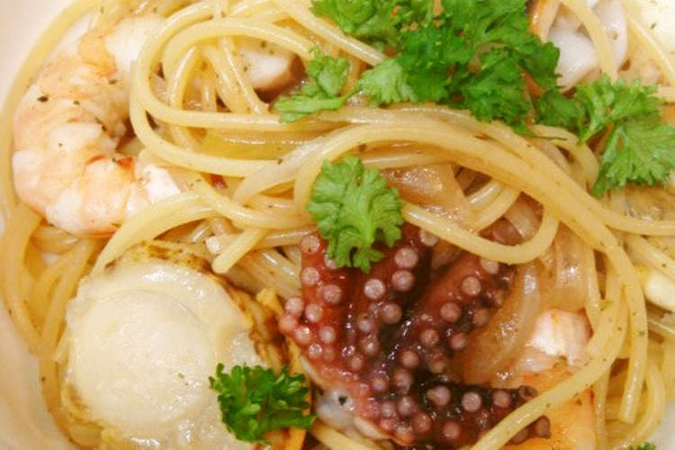 海老とホタテのシーフードパスタ レシピ 作り方 By ゆりぼぉ クックパッド 簡単おいしいみんなのレシピが352万品