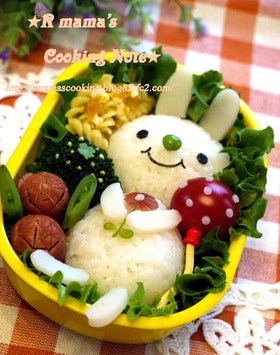 簡単キュート☆うさぎちゃんのお弁当
