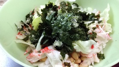 カニかまの健康サラダの写真