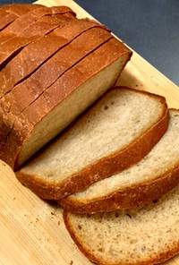 ホームベーカリーで作る全粒粉入り食パン