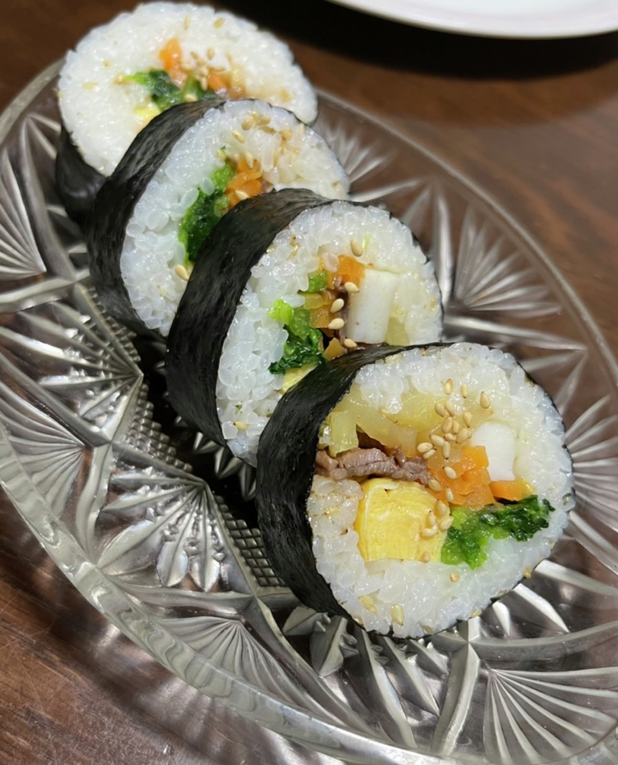 絶品✨韓国海苔巻き　キンパ by Kaoママ☆ 【クックパッド】 簡単おいしいみんなのレシピが368万品 絶品✨韓国海苔巻き　キンパ by... 
