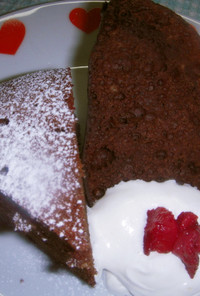 S炊飯器でケーキ（チョコレートケーキ）