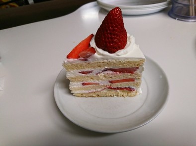 苺のショートケーキの写真