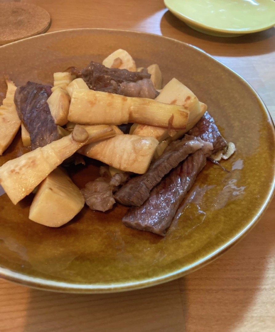 牛肉とタケノコのガーリック醤油炒めの画像