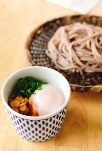 【卯月製麺】温玉たぬき蕎麦