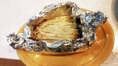 簡単うまい　えのきバター　ホイル焼きの写真