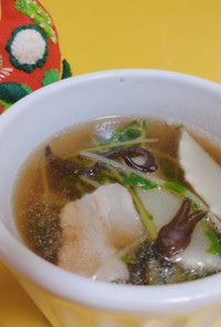 たけのこときくらげの中華スープ