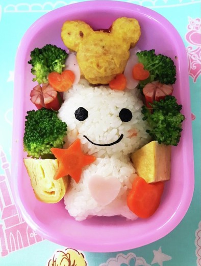 簡単☆うさぎちゃん幼稚園お弁当の写真