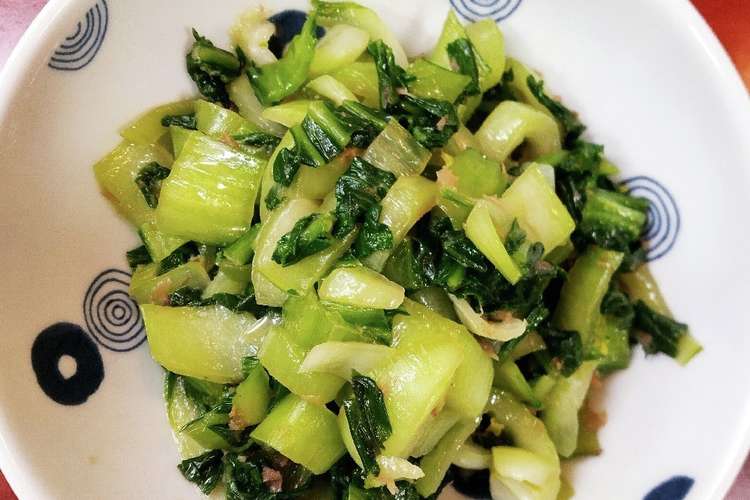 簡単 青梗菜炒め レシピ 作り方 By 村井江吏 クックパッド 簡単おいしいみんなのレシピが372万品