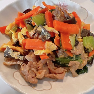 木須肉 -キクラゲと卵の中華炒め-の写真
