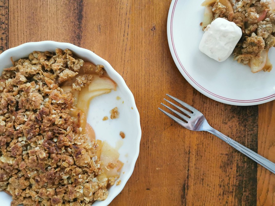 アップルクランブルのレシピ